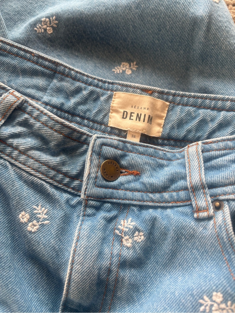 Sézane Le crop jeans